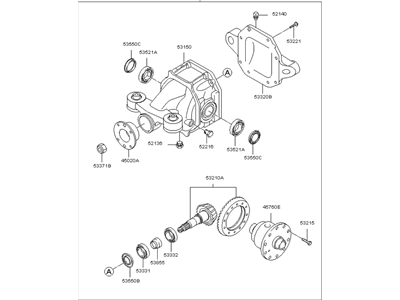 2009 Kia Borrego Differential - 530002J500