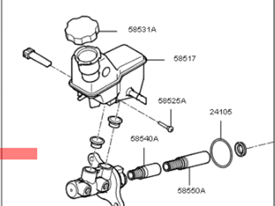 Kia 58510D4070 Cylinder Assembly-Brake