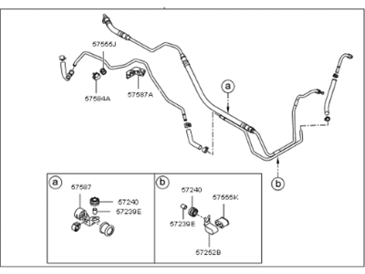 Kia 575103T600 Hose Assembly-Power Steering Oil Pressure