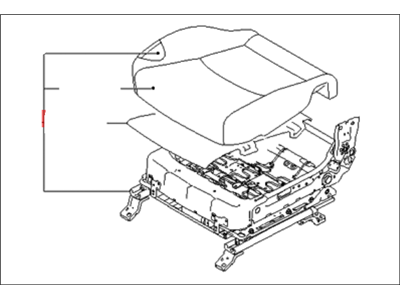 Kia 882042J350ABL Cushion Assembly-Front S