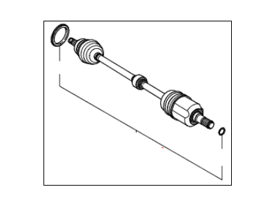 2007 Kia Spectra SX Axle Shaft - 495002F210