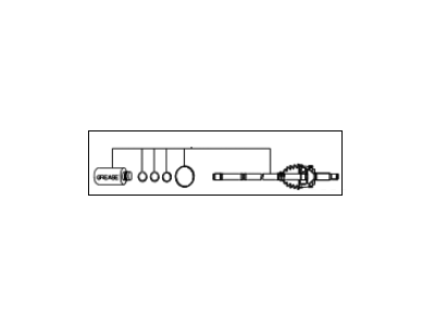 Kia Spectra CV Joint - 495912F200