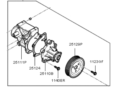 2010 Kia Optima Water Pump - 2510025100