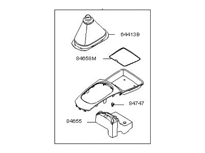 Kia 846301G201W6 Cover Assembly-Console U