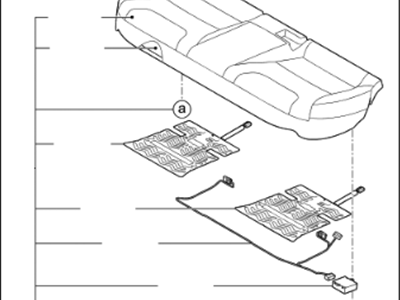 Kia 89100G5000AY2 Cushion Assembly-Rear Seat