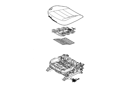 Kia 88100A7690KKE Cushion Assembly-Front Seat