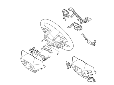 Kia 56100D5FC0WK Steering Wheel Assembly