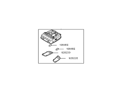 Kia 928102T50087 Lamp Assembly-OVERHEADEAD Console