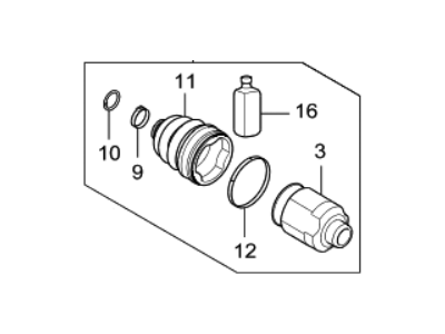 2018 Kia Niro CV Joint - 49535G5000