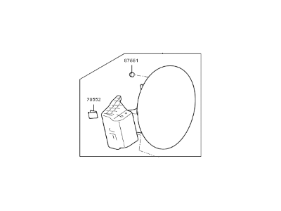 Kia 69510D4500 Fuel Filler Door Assembly