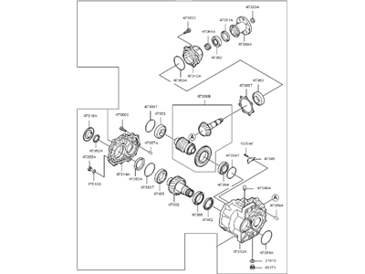 Kia 473003B200 Transfer Assembly