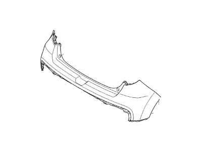 Kia 86610B2810 Rear Bumper Cover