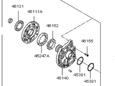 Kia 461103A520 Pump Assembly-Oil