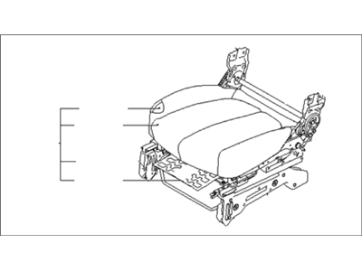 Kia 882021D343459 Cushion Assembly(W/O Track