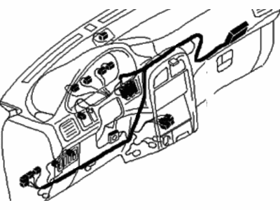 Kia 0K08A67030F Wiring Assembly-INSTRUMNET