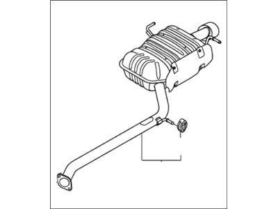 Kia 287001D280 Main Muffler Assembly