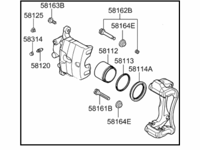 Kia Optima Brake Caliper - 58180D4A10
