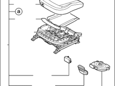 Kia 882032T371AK8 Cushion Assembly(W/O Track