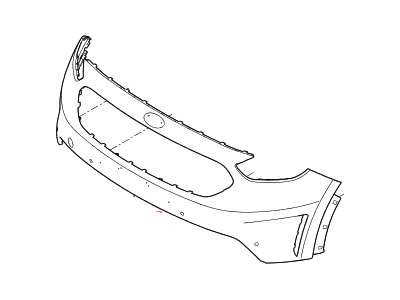 Kia 86511G5010 Front Bumper Upper Cover