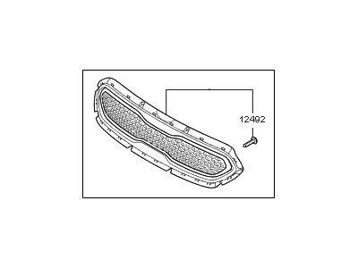 Kia 86350G5300 Radiator Grille Assembly