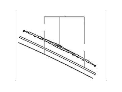 Kia 983502W000 Driver Windshield Wiper Blade Assembly