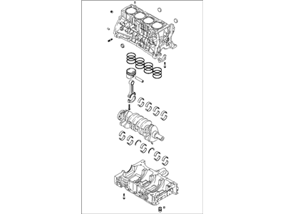 Kia 256Y22GH00 Engine Assembly-Short