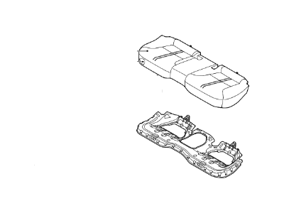 Kia 891003T120KCC Cushion Assembly-Rear Seat