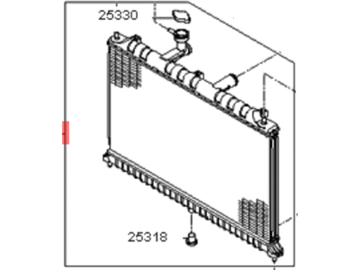 2007 Kia Rio Radiator - 253101G151