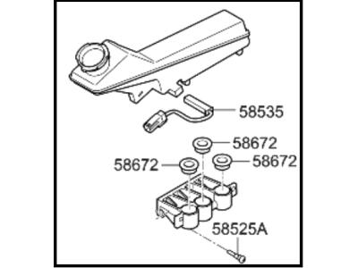 Kia Niro EV Brake Master Cylinder Reservoir - 58511AO000