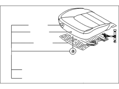 Kia 882001WAL1BDP Cushion Assembly(W/O Track