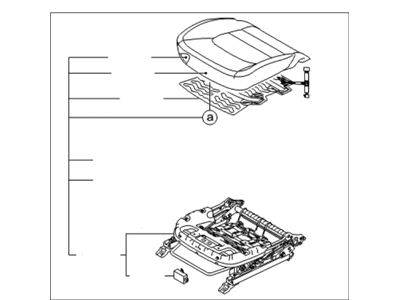 Kia 882001WAL0BDP Cushion Assembly-Front S