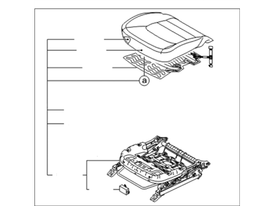 Kia 882001W140BBW Cushion Assembly-Front S