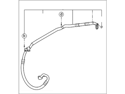 Kia 977634R100 Cooler Line Suction Hose