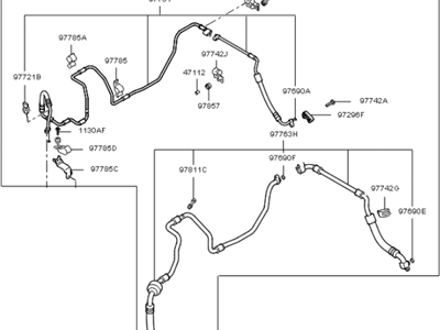 Kia 977753F460 Suction & Liquid Tube Assembly