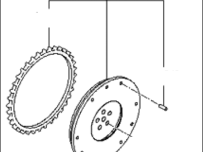 Kia 2320026101 Flywheel Assembly