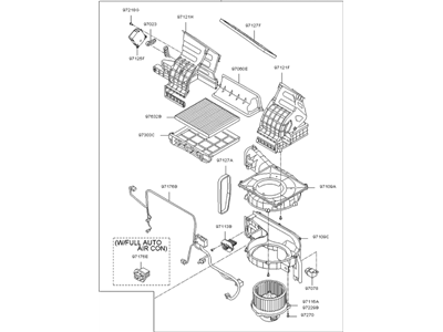 Kia 971021D210 Blower Unit