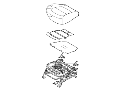 Kia 88100B2010CUS Cushion Assembly-Front Seat