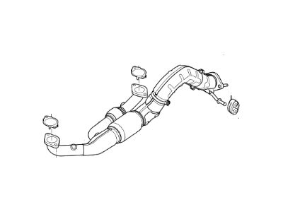 Kia 28610F6420 Front Muffler Assembly