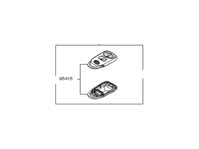 2007 Kia Sportage Car Key - 954301F160