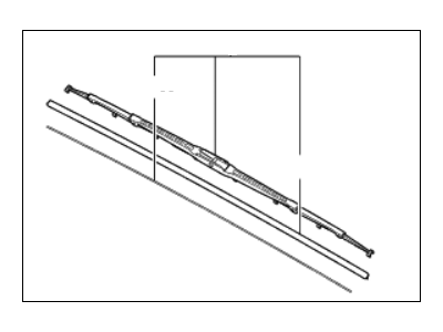 Kia 983503S300 Driver Windshield Wiper Blade Assembly