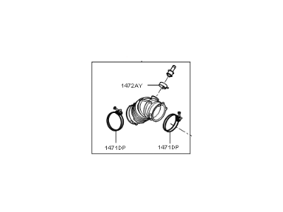 Kia Soul Air Intake Coupling - 28140B2100