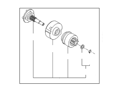 Kia Forte Starter Drive Gear - 361402E500