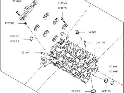 Kia Sedona Cylinder Head - 221103CAA0