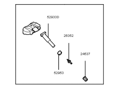 Kia 529333N000 Tire Pressure Monitoring Sensor