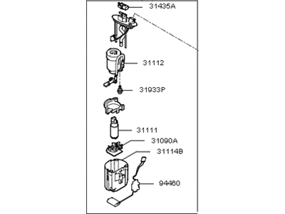 Kia Optima Hybrid Fuel Sending Unit - 311104R600