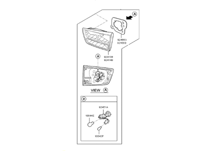 Kia 92406A9400 Lamp Assembly-Rear Combination