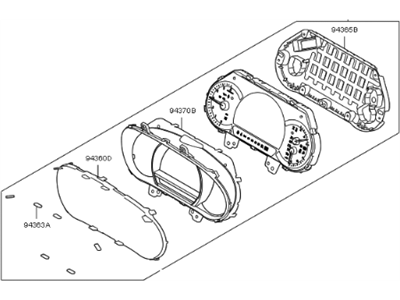 Kia Sorento Speedometer - 94011C6170