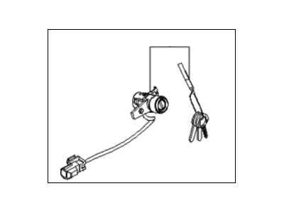 Kia 819702FD00 Front Door Lock Assembly, Left