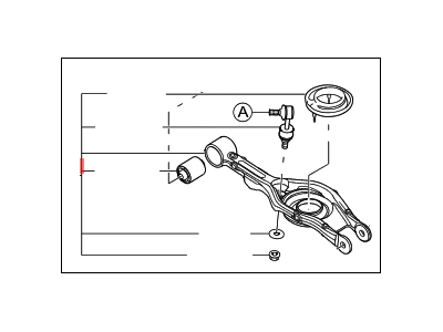 Kia 552104U010 Arm Complete-Rear Lower