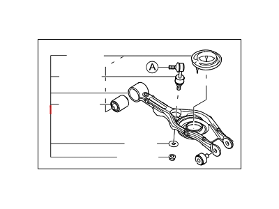 Kia 552204U010 Arm Complete-Rear Lower